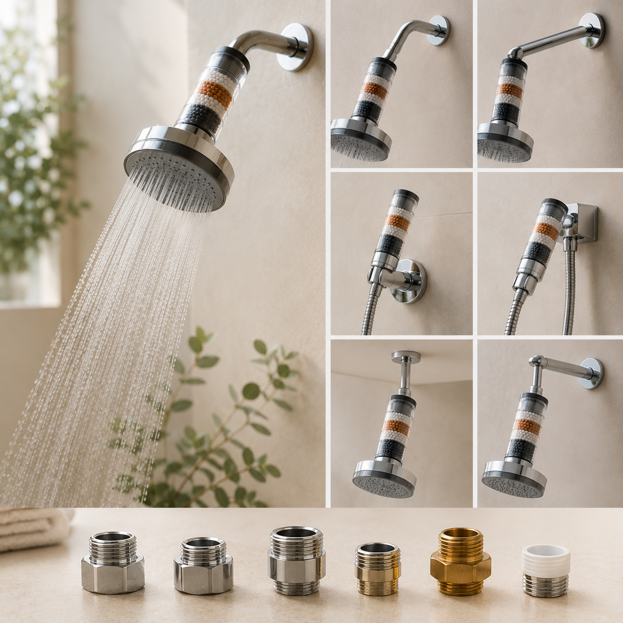 Le pommeau de douche filtrant est-il compatible avec toutes les douches ? Image