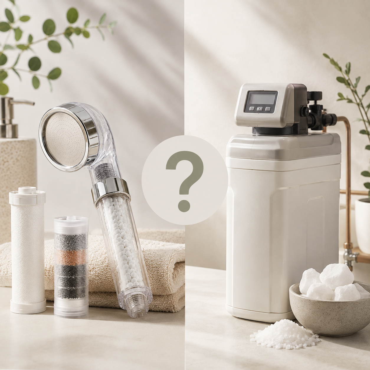 Pommeau de douche filtrant ou adoucisseur d'eau : quelle solution choisir ? Image