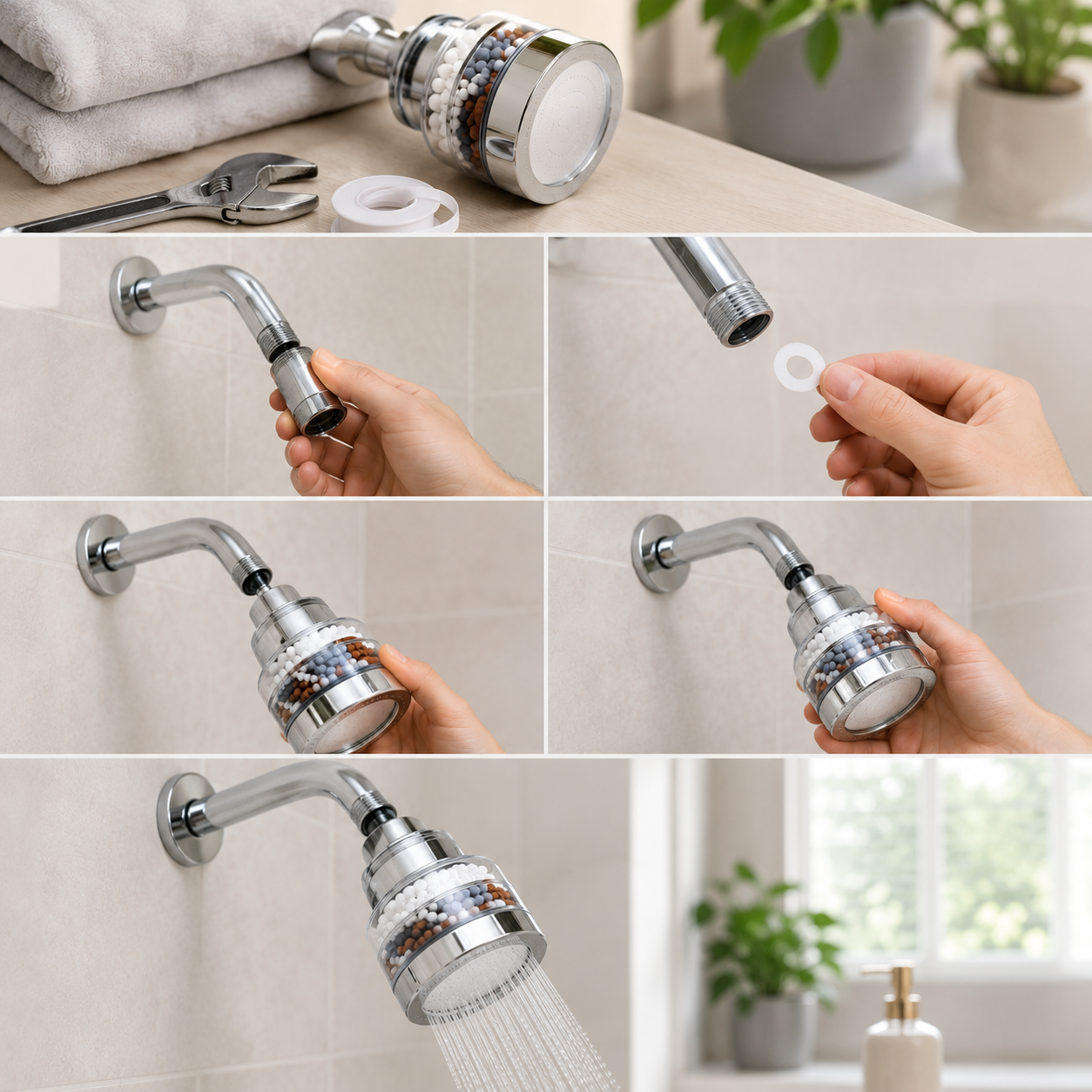 Comment installer un pommeau de douche filtrant ? Guide en 5 étapes Image
