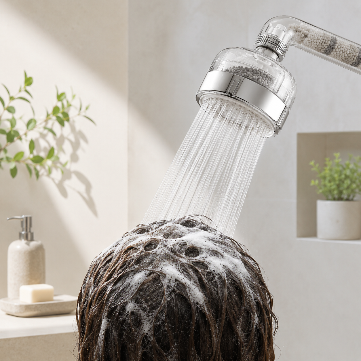 Le pommeau de douche filtrant aide-t-il vraiment contre les pellicules ?