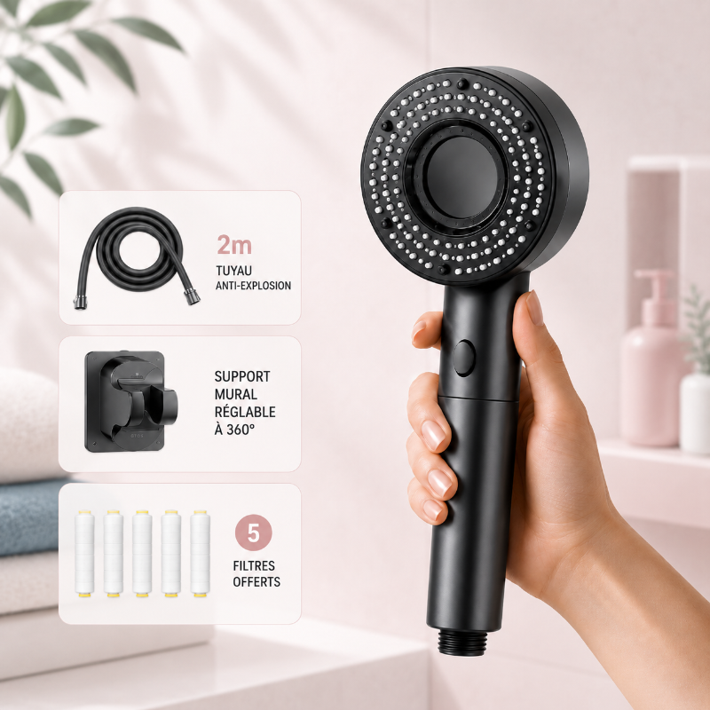 Pommeau de Douche Filtrant