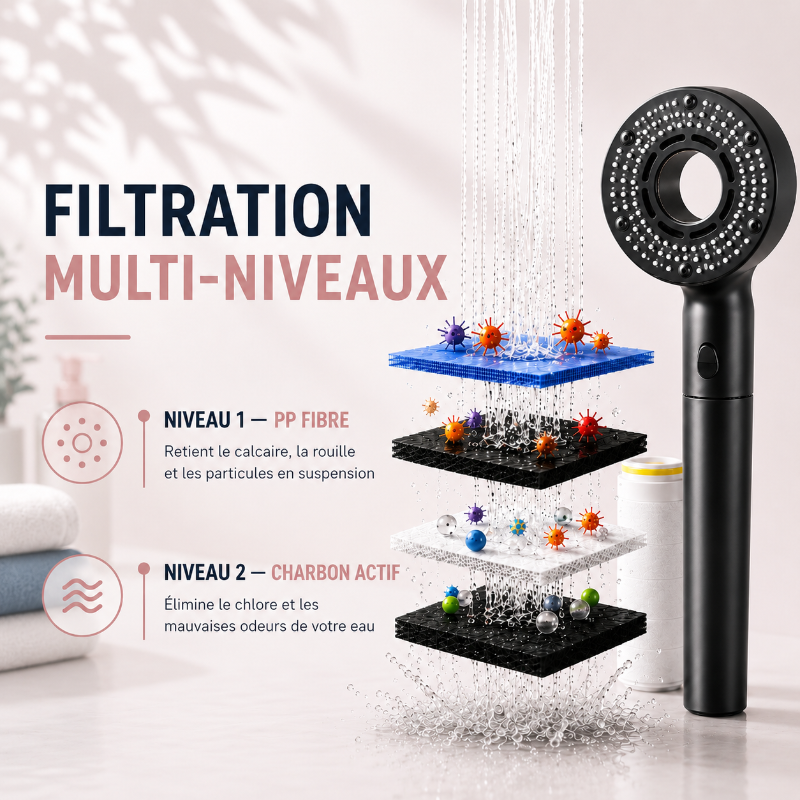 Pommeau de Douche Filtrant