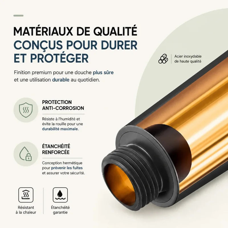 Pommeau de Douche Filtrant